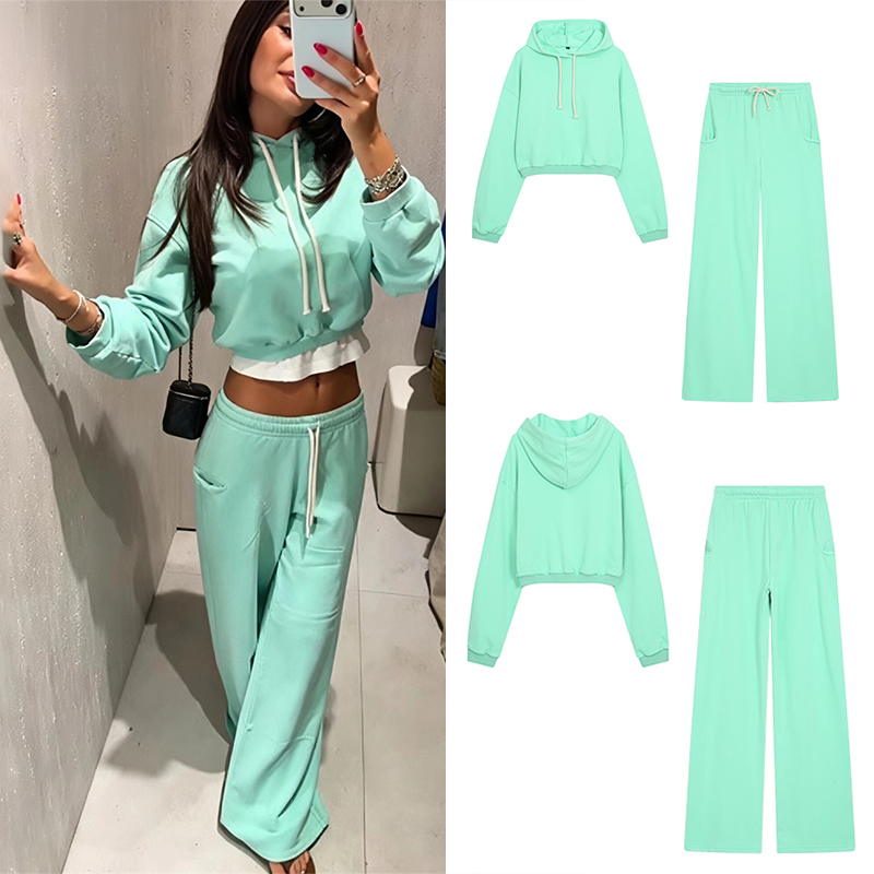 Street For Fashion - Ensemble de sweat-shirts courts fluorescents pour