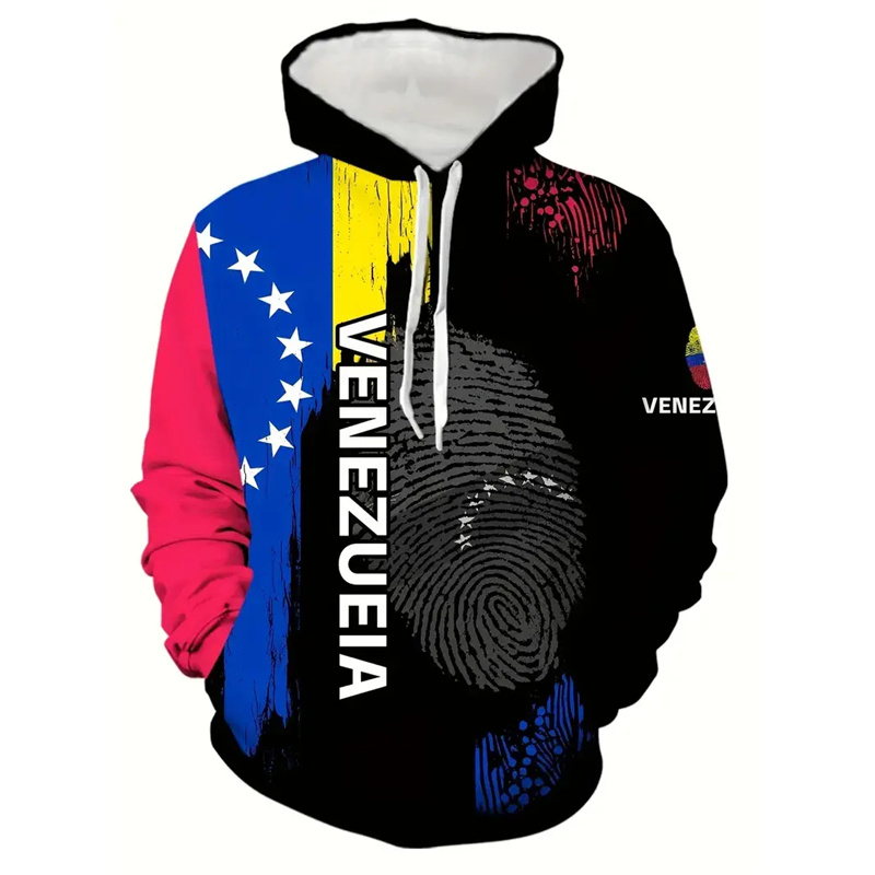 Street Fashion Brazil - Sweat à capuche colombien drapeau du