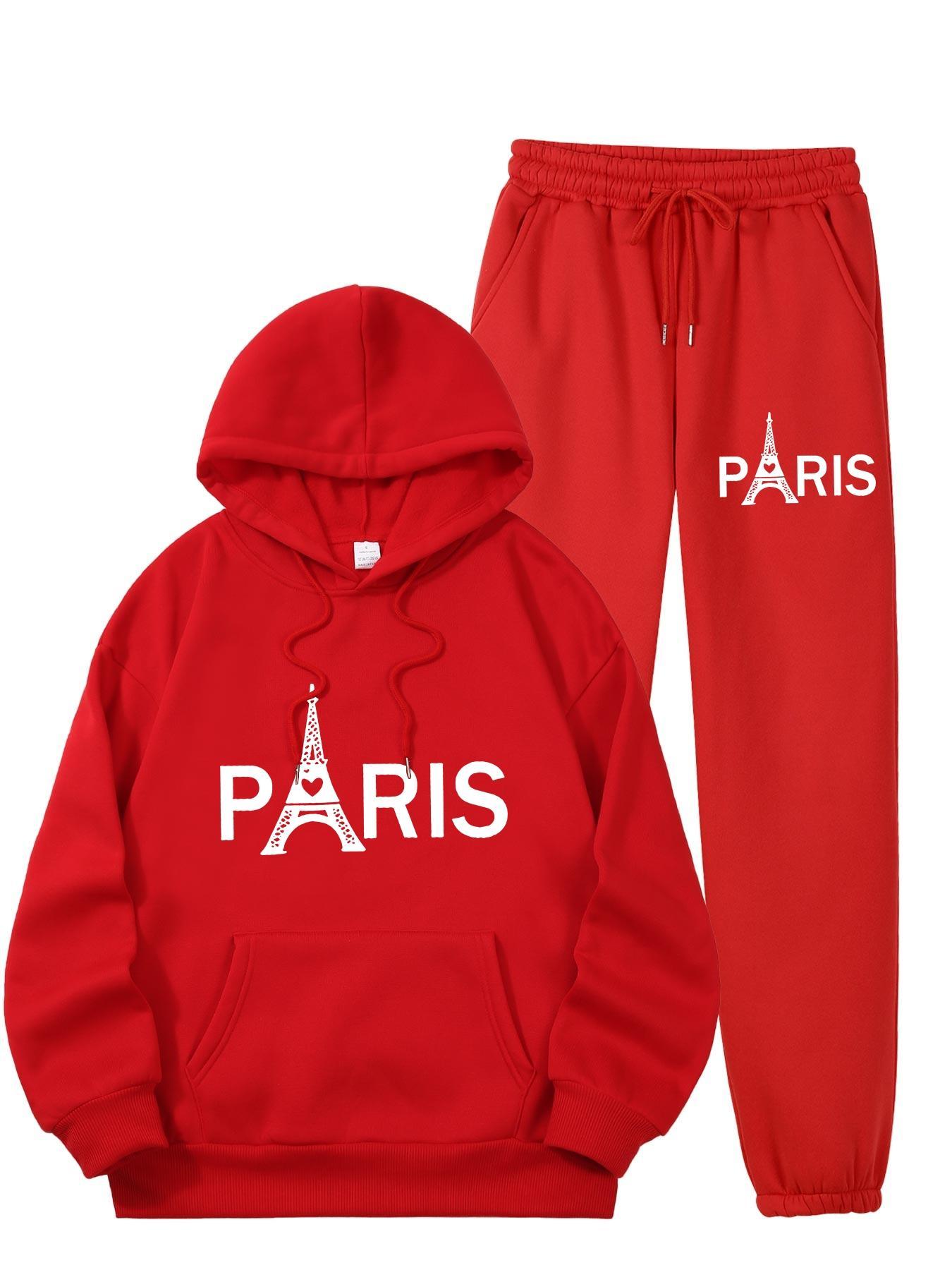 Street Fashion Paris - Ensemble de survêtement décontracté pour femme,