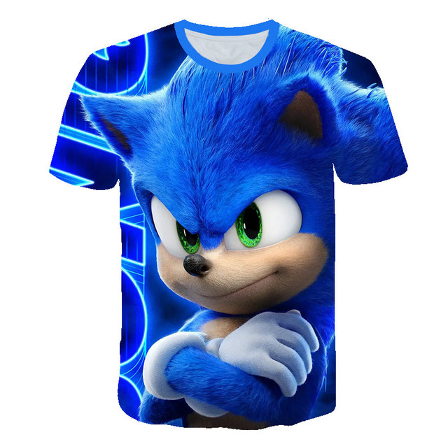 Street Fashion Game - T-shirt Sonic le Hérisson Tails, imprimé