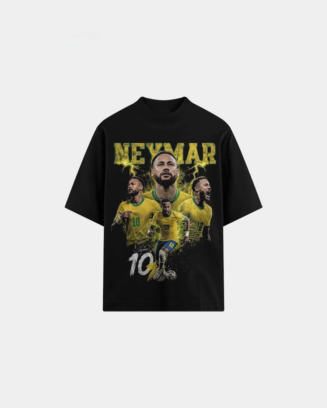 Street Fashion Brazil - T-shirt en coton imprimé Neymar Fashion
