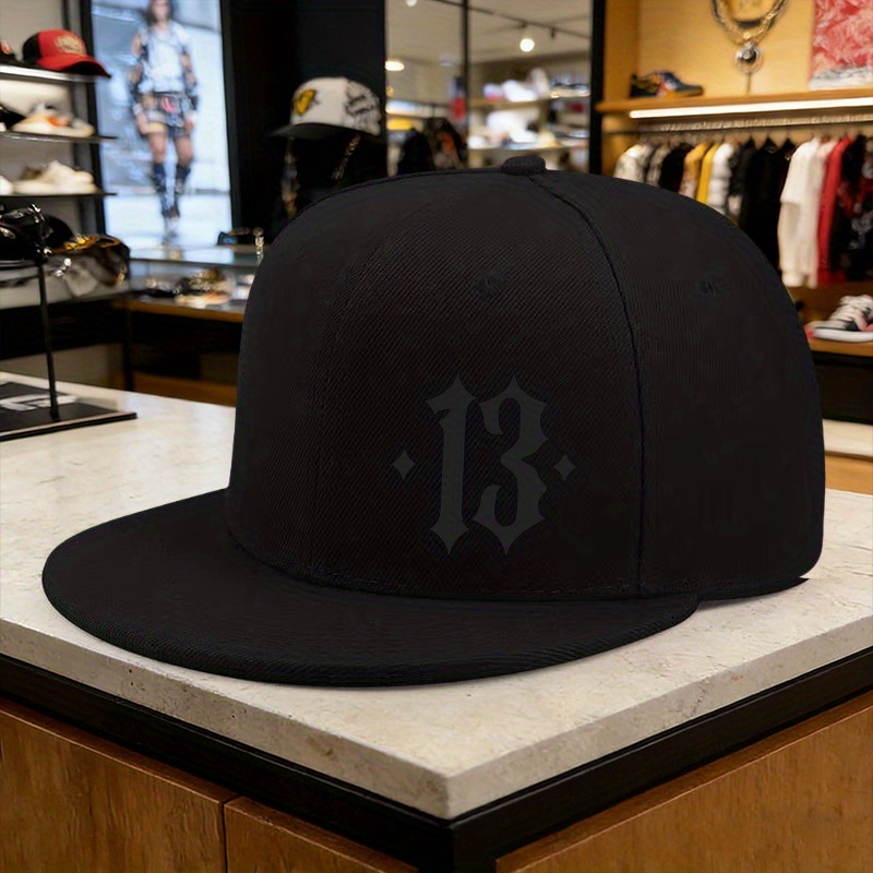 Street Fashion Essentials - Casquette Hip-Hop imprimée '13' pour homme,