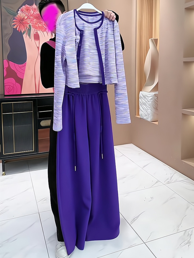 Street Fashion Online - Ensemble pantalon large tendance pour femme,