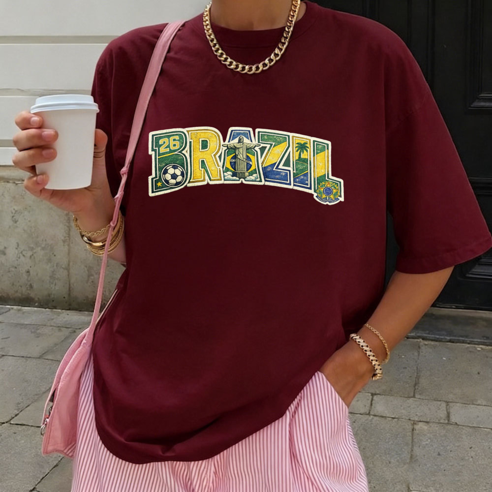 T-shirt de football rétro Brés - Street Fashion Brazil avis et prix