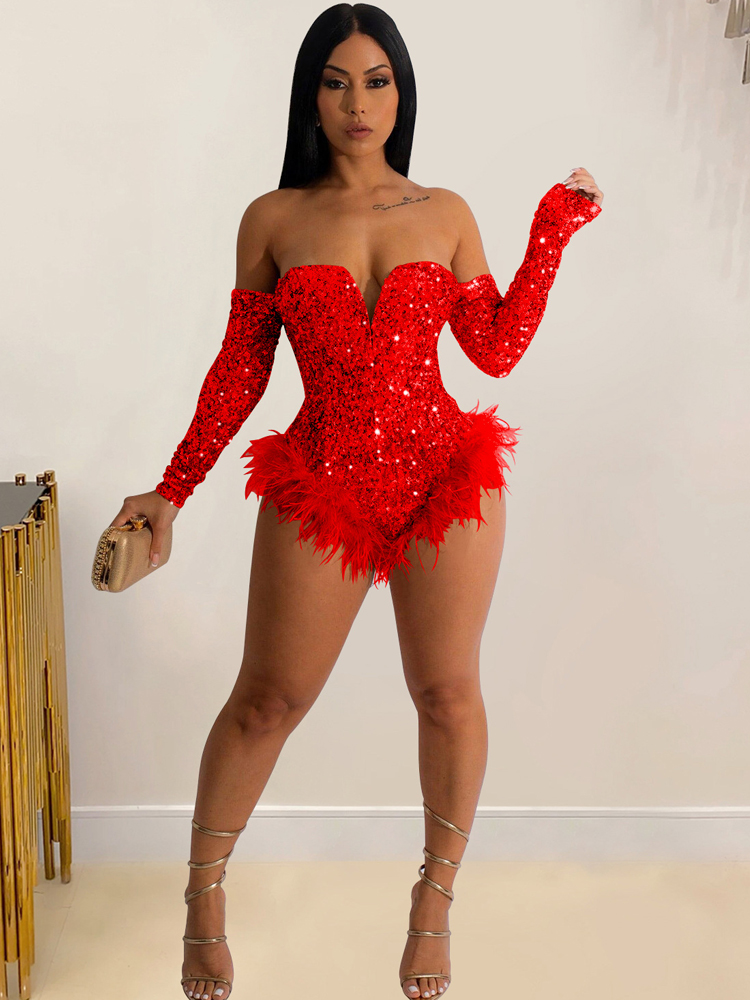 Combinaison sexy à paillettes  - Street Fashion Online avis et prix