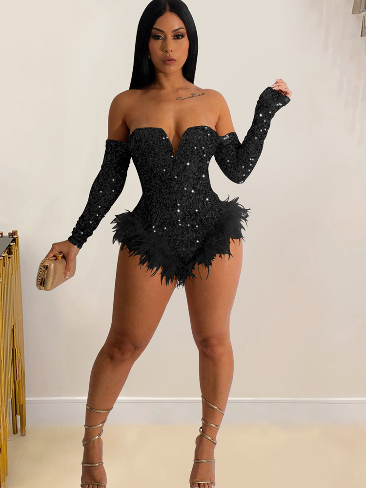 Combinaison sexy à paillettes  - Street Fashion Online avis et prix