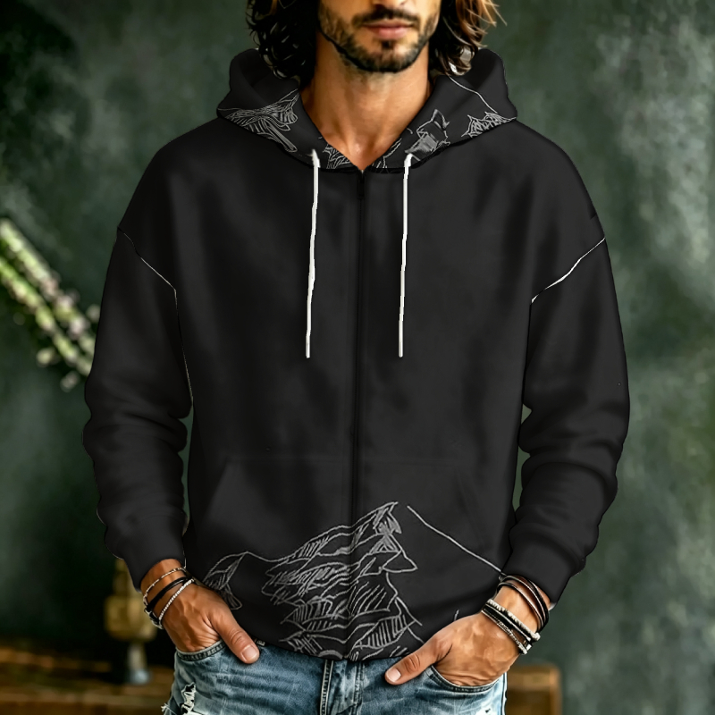 Sweat-shirt à capuche zippé po - Street Fashion Online avis et prix
