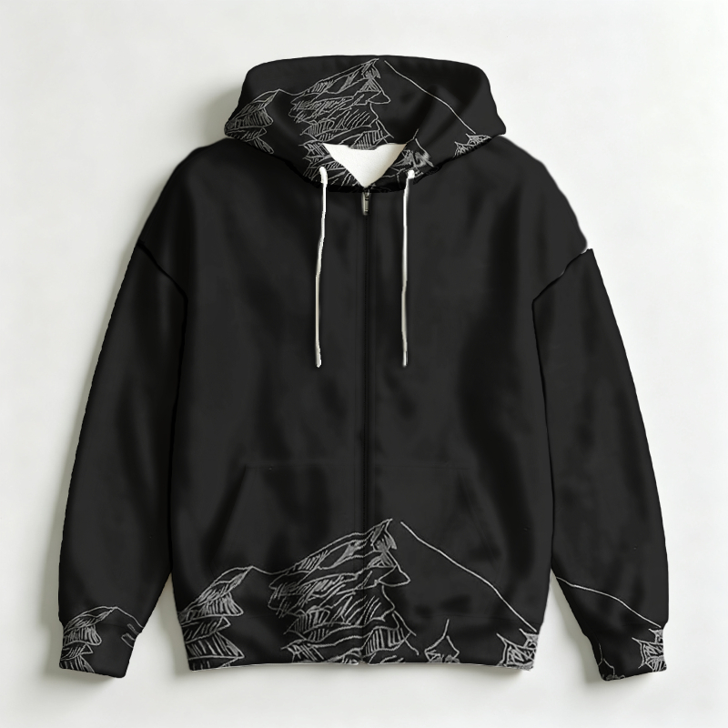 Sweat-shirt à capuche zippé po - Street Fashion Online avis et prix