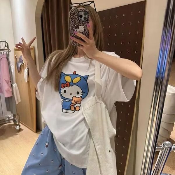T-shirt imprimé Hello Kitty à  - Street For Fashion avis et prix