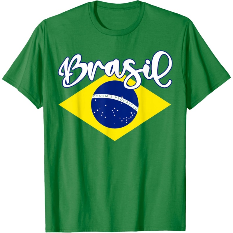 T-Shirt manches courtes col ro - Street Fashion Brazil avis et prix
