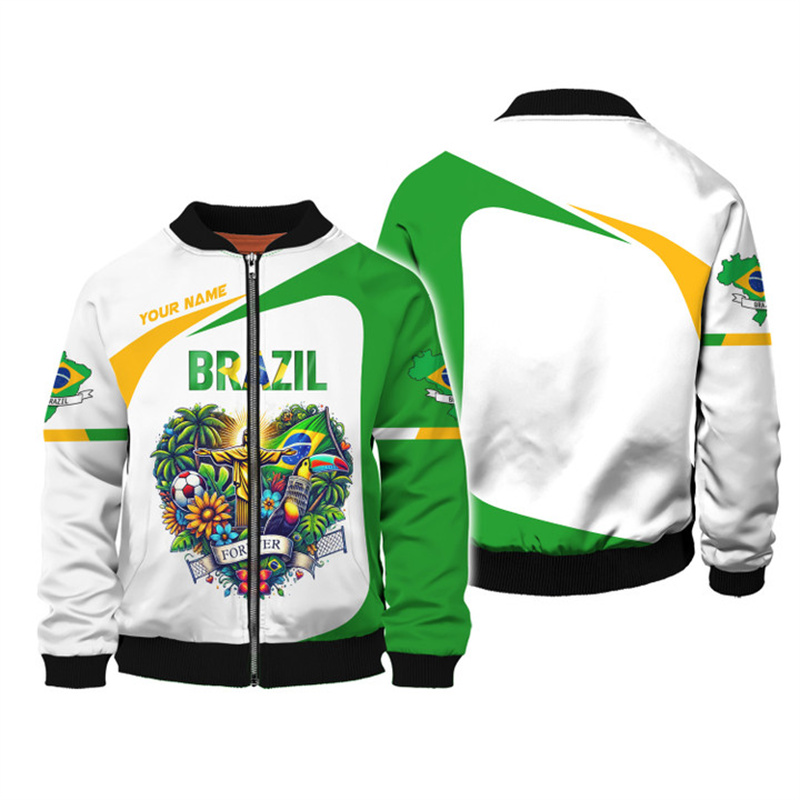 Veste d'impression 3D d'emblèm - Street Fashion Brazil avis et prix